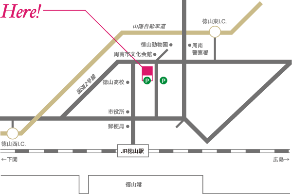 周南市美術博物館マップ